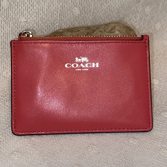 Coach Handbags - *SOLD*COACH Pink Mini Id Skinny